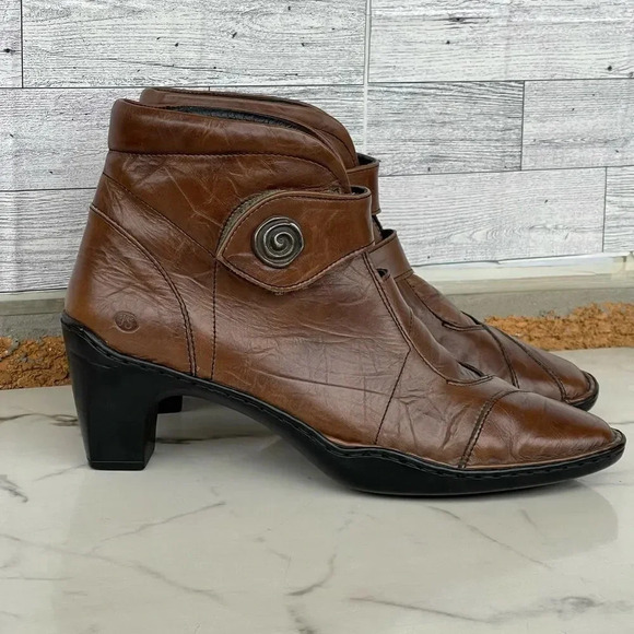 Josef Seibel Leather Tina Heel Ankle Boots size 40/8.5 - Picture 1 of 15